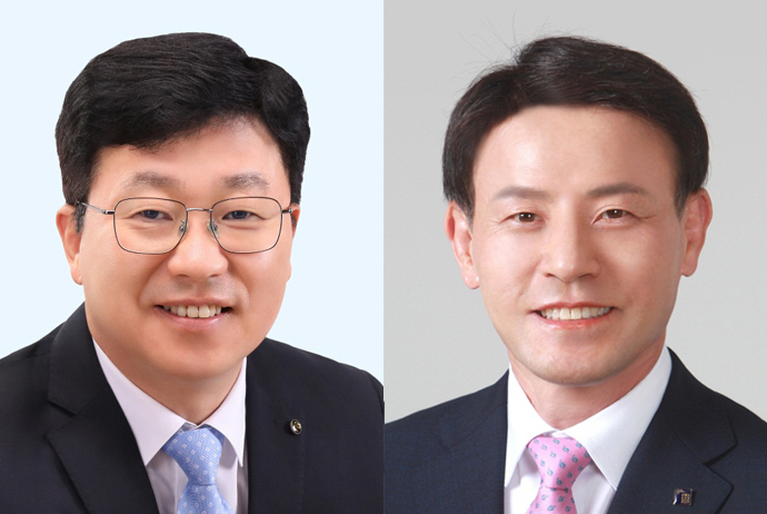 조선대학교 치과대학 치의예과 김춘성 교수(왼쪽), 조선대학교 경상대학 경영학부 이계원 교수[조선대 제공]