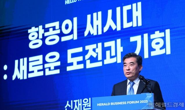 신재원 현대차그룹 AAM본부장 사장이 강연하고 있다. 이상섭 기자