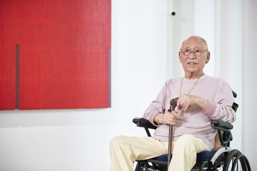 '단색화' 거장 박서보 화백이 14일 별세했다, 향년 92세. 박 화백은 올해 2월 페이스북 계정을 통해 폐암 3기 판정을 받았다는 사실을 알린 바 있다. 사진은 '단색화 거장' 박서보 화백. 연합뉴스
