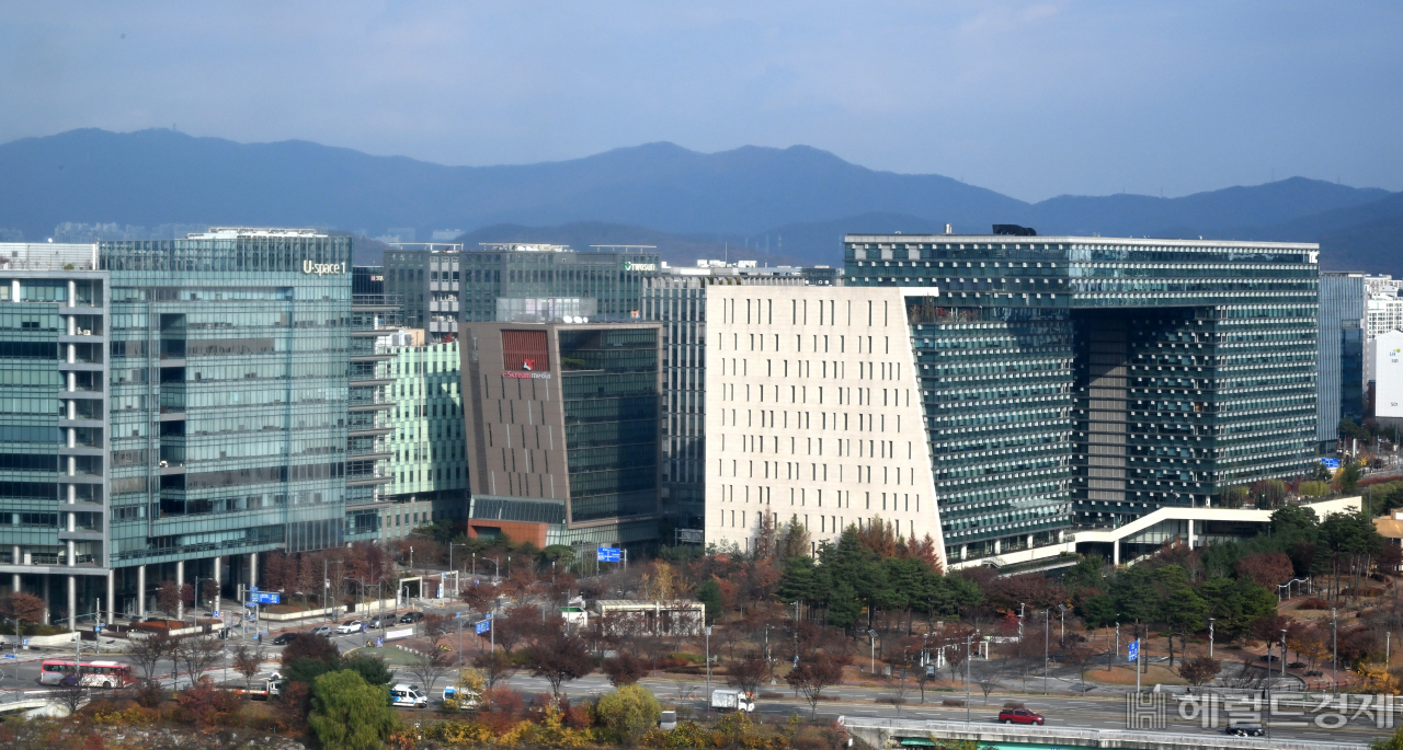 국내 게임회사 본사들이 위치한 경기도 판교 일대 모습. 임세준 기자.