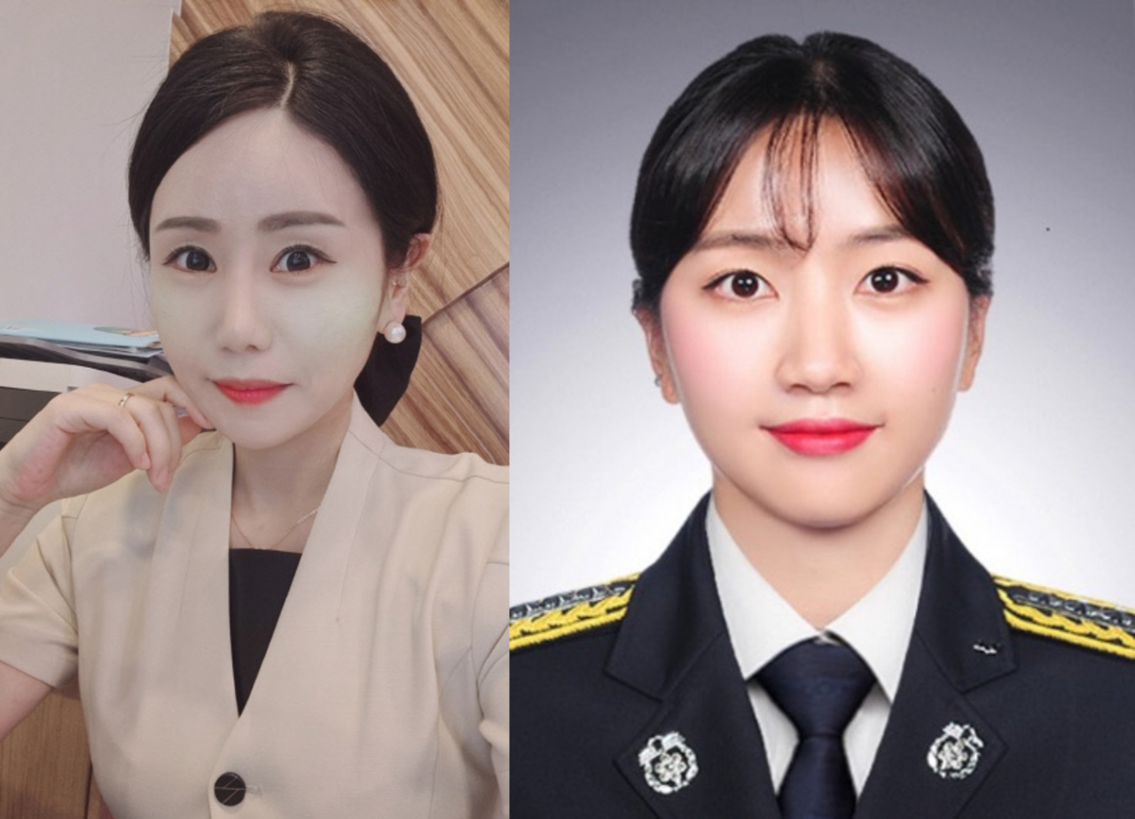 신고자 오윤미 씨(왼쪽). 최소영 소방교 씨(오른쪽). [세종소방본부]