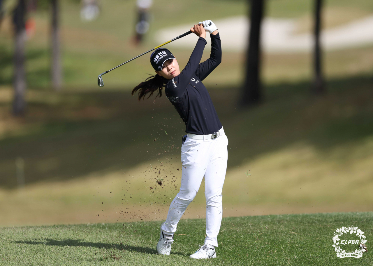이소미는 17번홀에서 통한의 보기를 범하며 3위로 경기를 마쳤다.[KLPGA 제공]