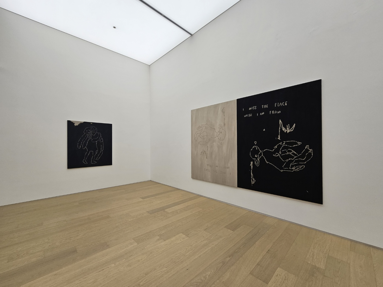 An installation view of works by Vienna-based artist Anouk Lamm Anouk for the exhibition "Unpack Reveal Unleash” is seen at Tang Contemporary Art in Seoul. (Park Yuna/The Korea Herald)