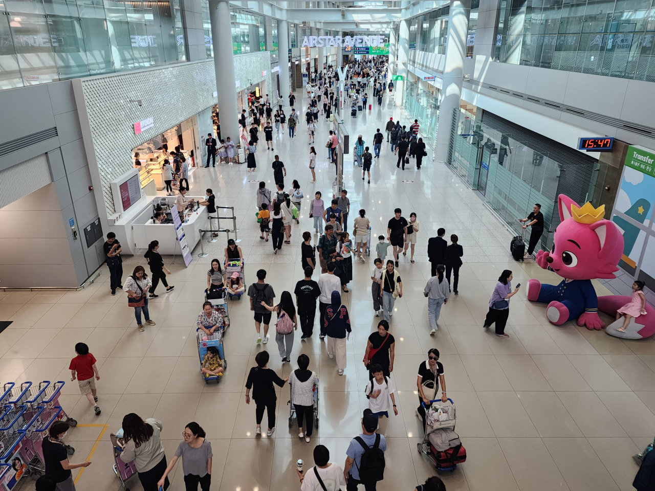 지난 성수기 인천공항 출국장 표정 [연합]