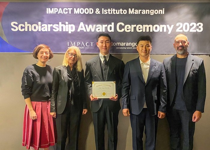 사진설명: 좌측부터 마랑고니의 안나 로그 Career Service, Alumni & Industry Relations Manager, 바르바라 토스카노 School Director of Istituto Marangoni Milano, 정상현 ㈜임팩트 대표, 마우로 디글리오 director of Impact mood