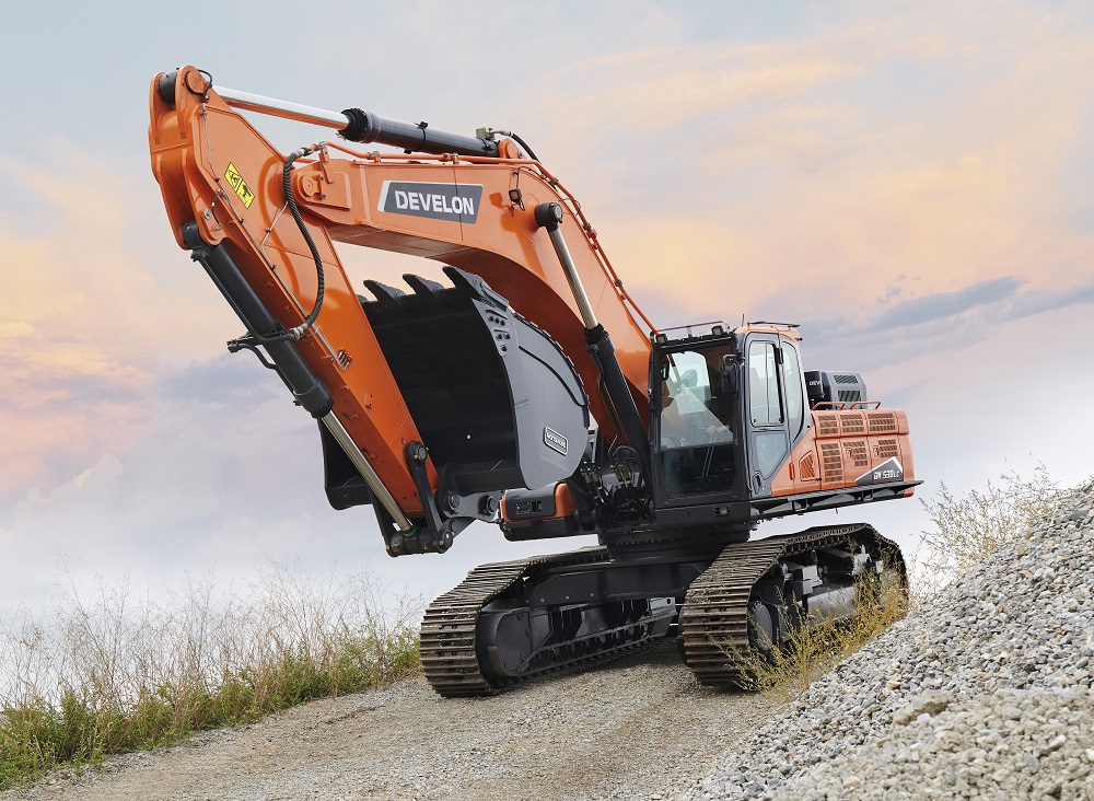 디벨론 53t 대형 굴착기(DX530LC-7M) [HD현대인프라코어 제공]
