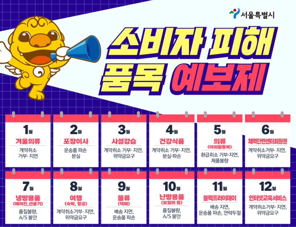 서울시가 블랙프라이데이, 광군제 등 해외 대규모 할인행사 시즌을 앞두고 11월 한 달간 ‘해외직구 소비자피해예보제’를 발효한다고 26일 밝혔다.[서울시 제공]