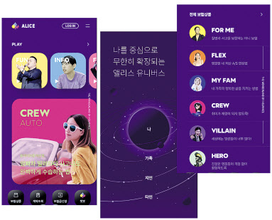 롯데손해보험의 모바일 플랫폼 ‘앨리스(ALICE)’디자인 [롯데손해보험 제공]