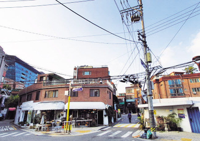 용산구청 뒤쪽으로 이어진 한남1구역 [헤럴드경제DB]