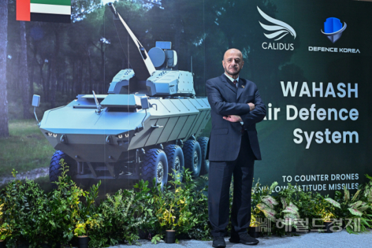 압둘라 알사이드 알 하시미 아랍에미리트(UAE) 방산업체 칼리두스(Calidus) 수석 부사장은 서울 ADEX 2023 참관을 위해 한국을 방문해 헤럴드경제와 인터뷰를 가졌다. 그는 “한국과 UAE가 다양한 방산 분야에서 협력과 개발을 이어가기를 바란다”고 강조했다. [임세준 기자]