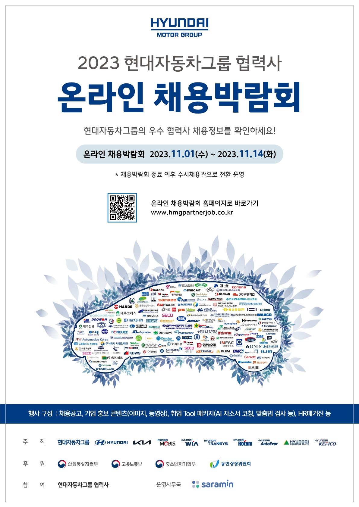 ‘2023 현대차그룹 협력사 온라인 채용박람회’ 포스터. [현대차그룹 제공]