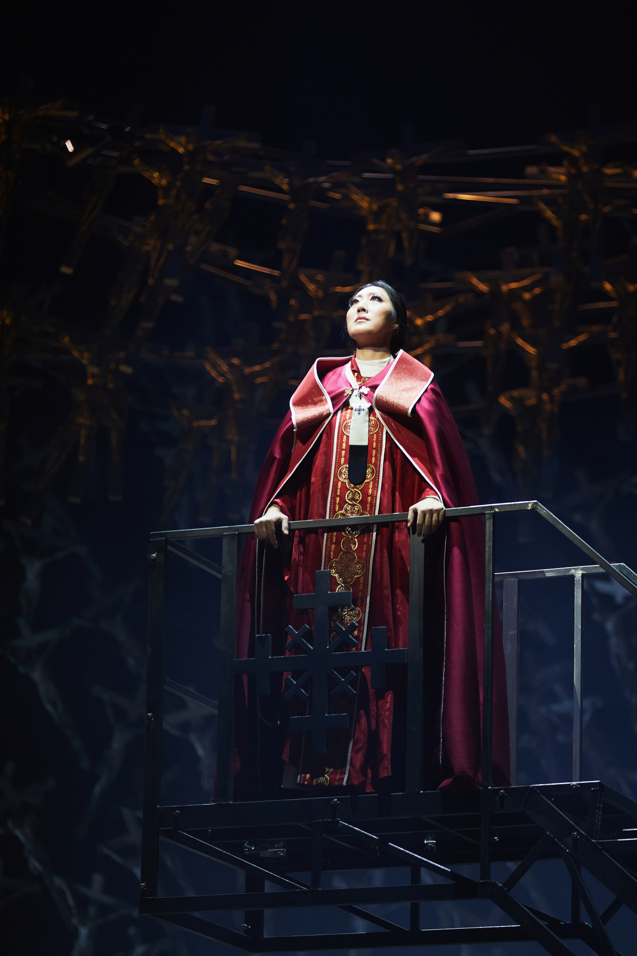Vittoria Yeo performs Bellini‘s opera “Norma,” a production originally staged by The Royal Opera House and directed by Alex Olle, on Oct. 26 at the Seoul Arts Center in Seoul. (SAC)