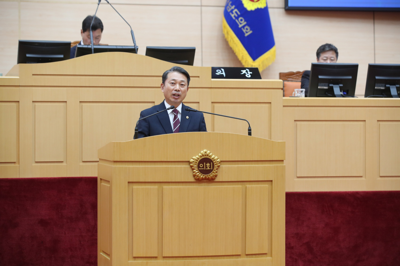 이재태도의원은 1일 제4차 사회적기업 기본계획 철회㈜를 촉구했다