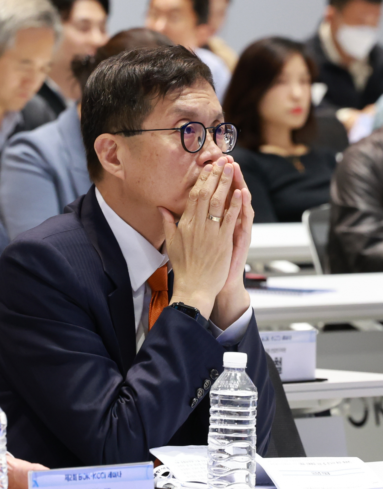 이창용 한국은행 총재가 1일 오후 서울 중구 한국은행 별관 컨퍼런스홀에서 열린 '제2회 한은-대한상의 공동 세미나'에 참석했다. [연합]