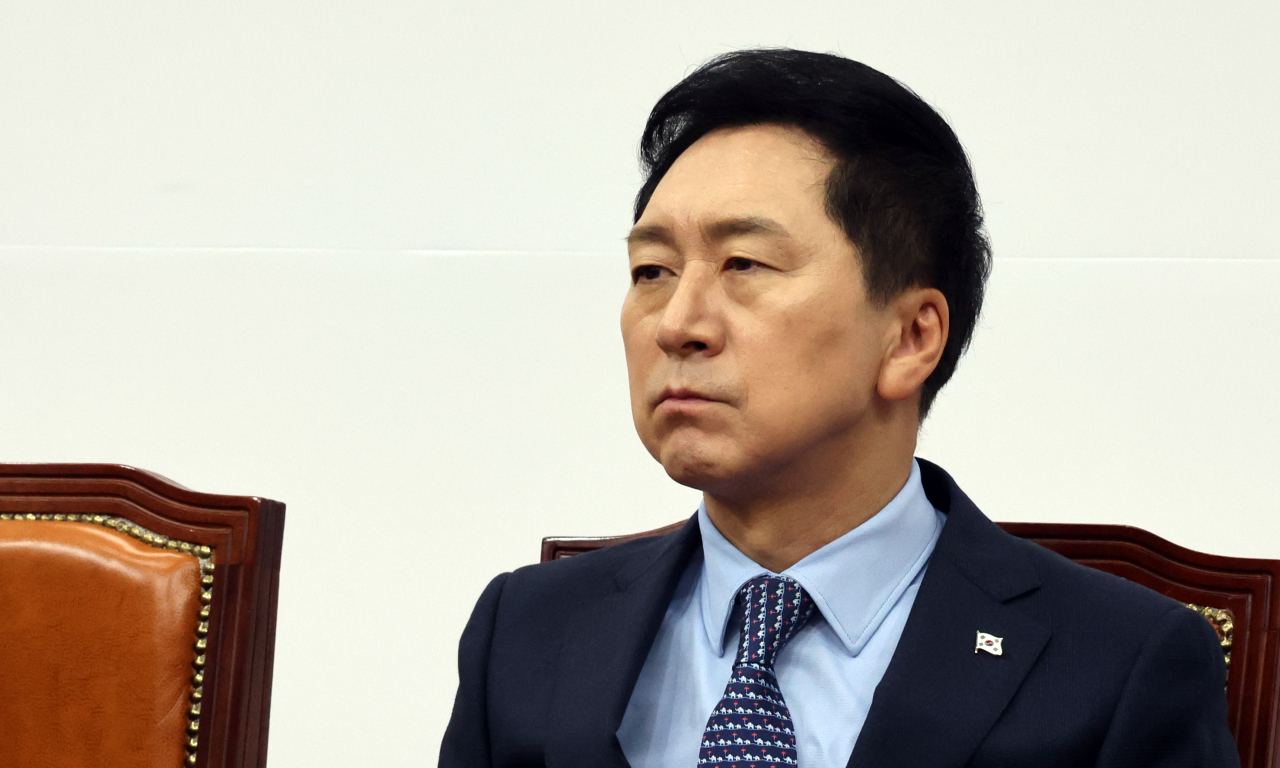 김기현 국민의힘 대표가 2일 국회에서 최고위원회의를 하고 있다. [연합]