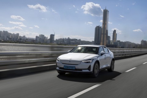 Upgraded Polestar 2 dons Iron Man mask