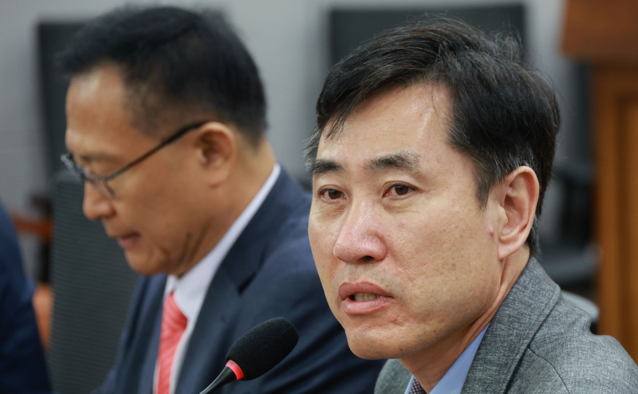 하태경 국민의힘 의원이 지난달 30일 오전 국회 의원회관에서 열린 '수도권 민심, 국민의힘 원외위원장한테 듣는다' 토론회에서 발언하고 있다. [연합]