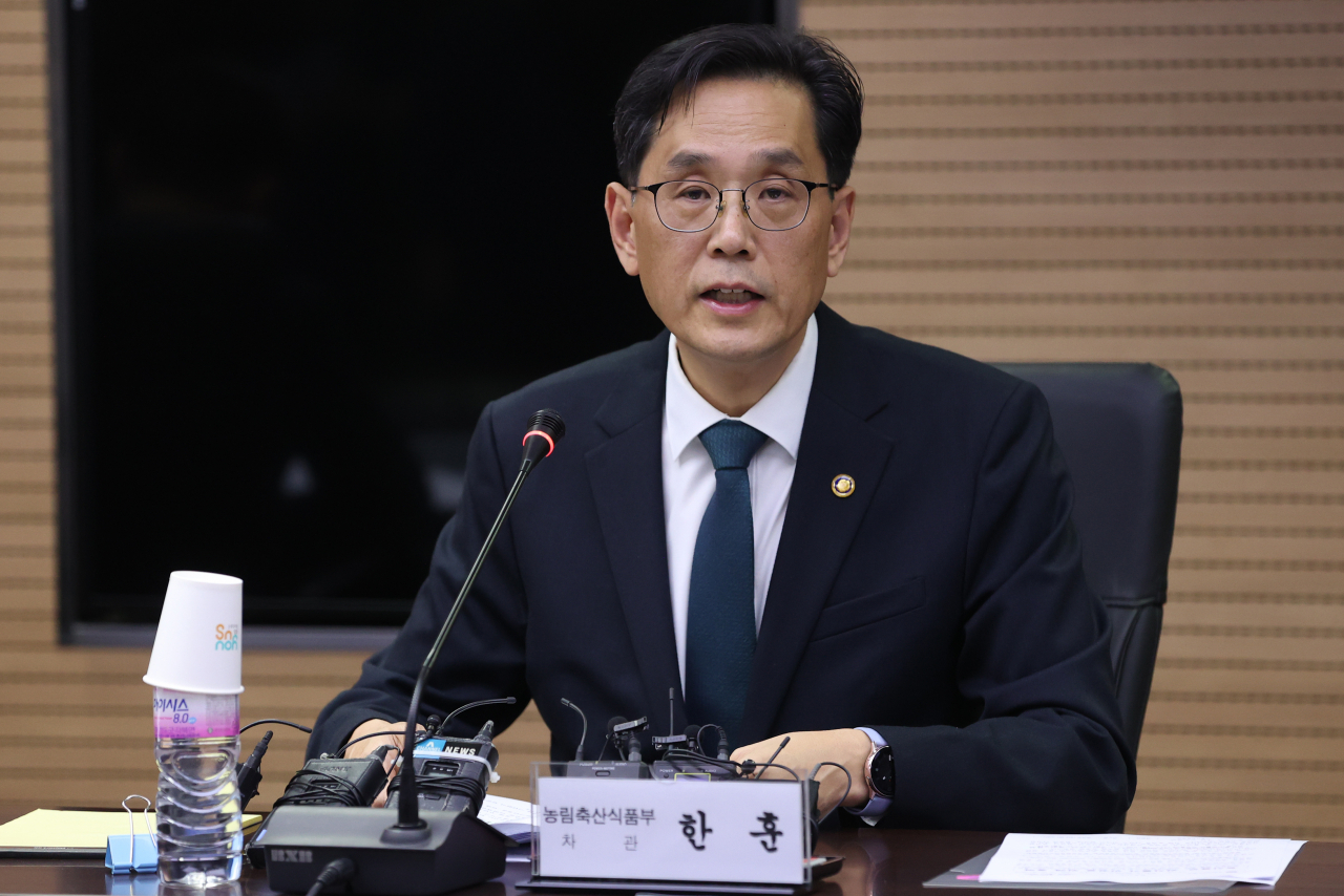 한훈 농림축산식품부 차관[연합]
