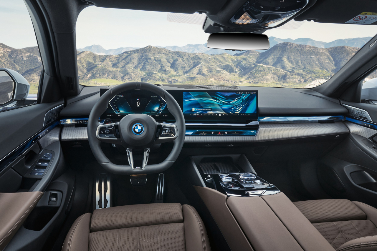 BMW 뉴 5시리즈 실내. [한국자동차기자협회 제공]