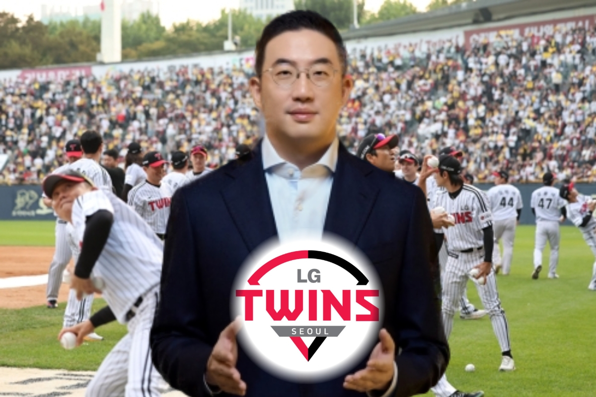 LG트윈스가 7일 한국 시리즈 1차전 경기를 앞둔 가운데 구단주인 구광모 LG그룹 회장이 처음으로 경기장에 등장할 것으로 보인다. LG트윈스는 1994년 한국시리즈 이후 29년 만에 우승을 노린다. [연합/LG 제공]
