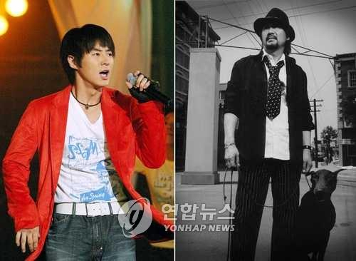 신화 전진(좌)과 가수 찰리박(우). [연합]