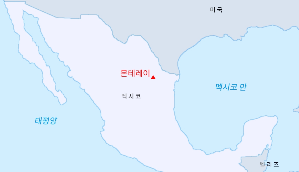 멕시코 몬테레이 위치도 [두산밥캣 제공]