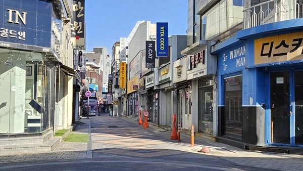 순천 원도심 일대 점포.