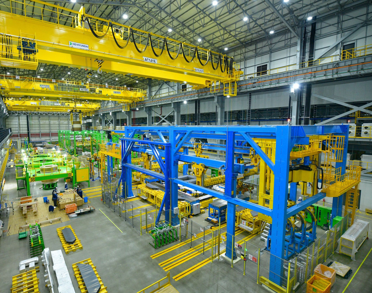 HD Hyundai Electric‘s 500-kilovolt transformer plant in Ulsan. (HD Hyundai Electric)