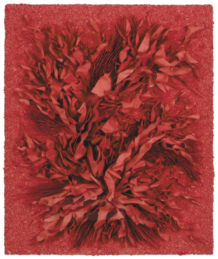 김지아나, Red Inside Red 22-05, 자기, 스테인, 폴리초산비닐수지, 73&times;61cm, 2022