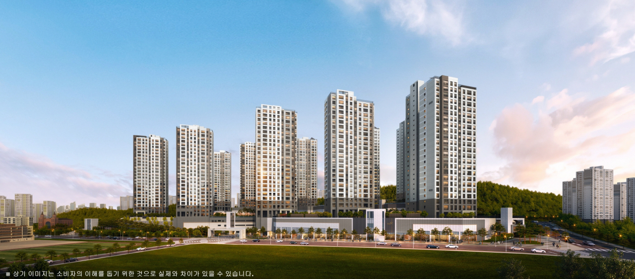 ‘제일풍경채 검단 4차’ 석경 투시도. [제일건설]