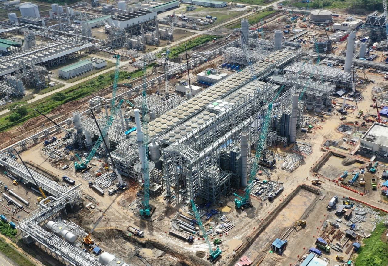 인도네시아 탕구 액화천연가스(LNG) 트레인3 전경. [대우건설]