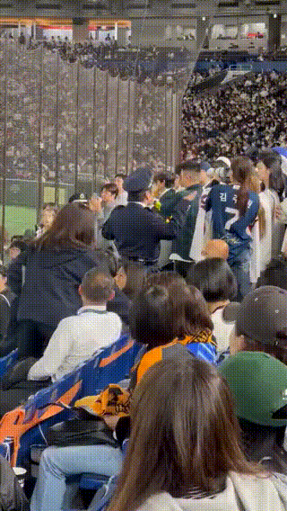 온라인커뮤니티 보배드림에 올라온 응원 당시 GIF. [보배드림 갈무리]