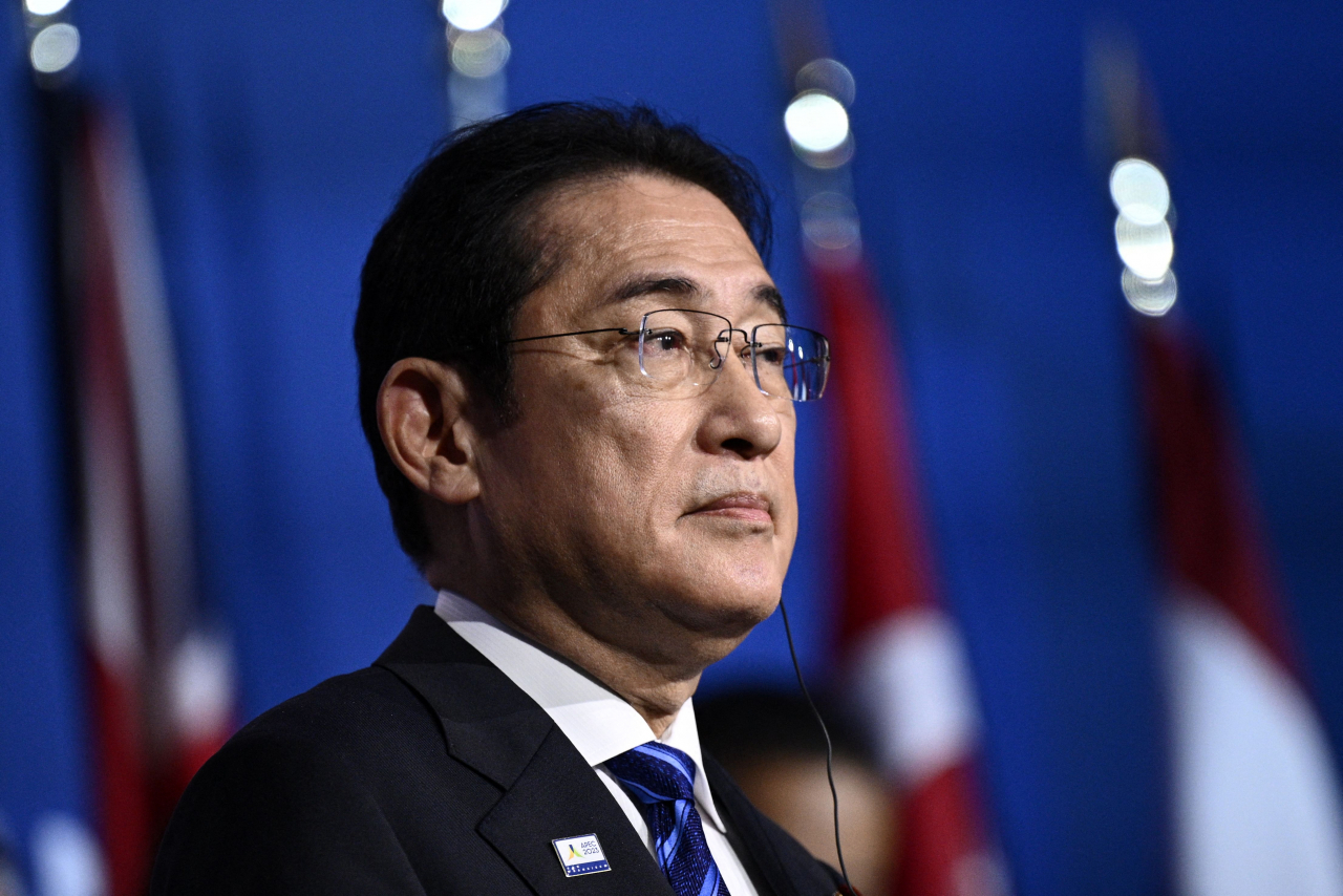 기시다 후미오 일본 총리가 지난 17일 미국 샌프란시스코에서 열린 아시아태평양경제협력체(APEC) 정상회의에 참석했다. [AFP]