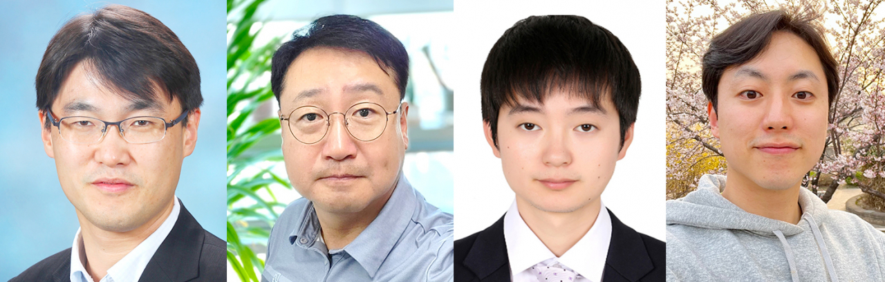 윤명한(왼쪽부터) GIST 교수, 심봉섭 인하대학교 교수, Minhu Huang GIST 박사과정생, 이승현 인하대학교 박사. [GIST 제공]