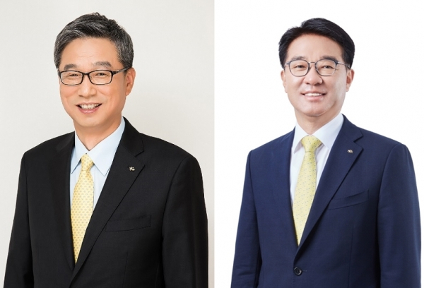(왼쪽부터) 허인 KB금융지주 부회장, 이동철 KB금융지주 부회장.[KB금융지주 제공]