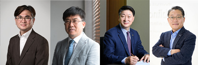신창훈 헤럴드경제 편집국장이 2023년 자랑스러운 성균언론인상을 수상했다. 신창훈 (왼쪽부터) 헤럴드경제 편집국장, 유병권 문화일보 편집국장, 오화경 저축은행중앙회장, 정대길 삼정KPMG 부회장. [성언회 제공]