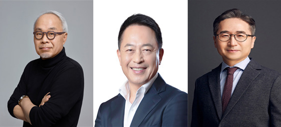 최주선(왼쪽부터) 삼성디스플레이 대표이사, 최윤호 삼성SDI 대표이사, 장덕현 삼성전기 사장.