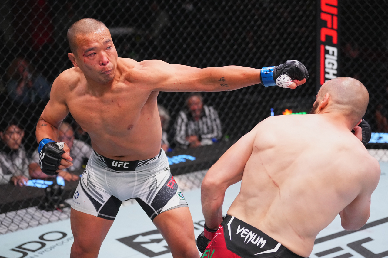 ‘아이언 터틀’ 박준용의 경기 모습 [UFC 제공]