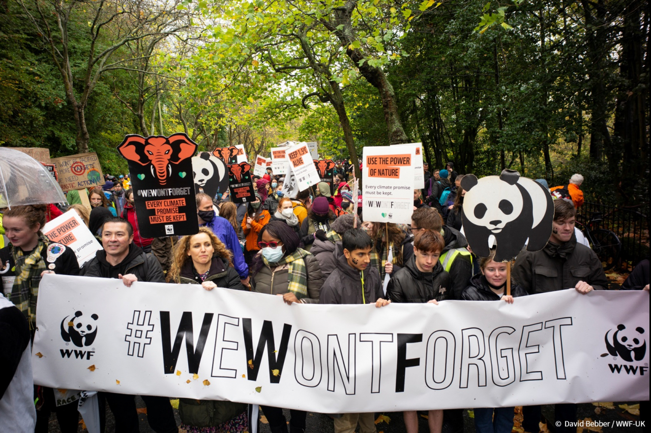 WWF(세계자연기금) 서포터즈들의 기후 정의를 위한 행진 [WWF 제공]