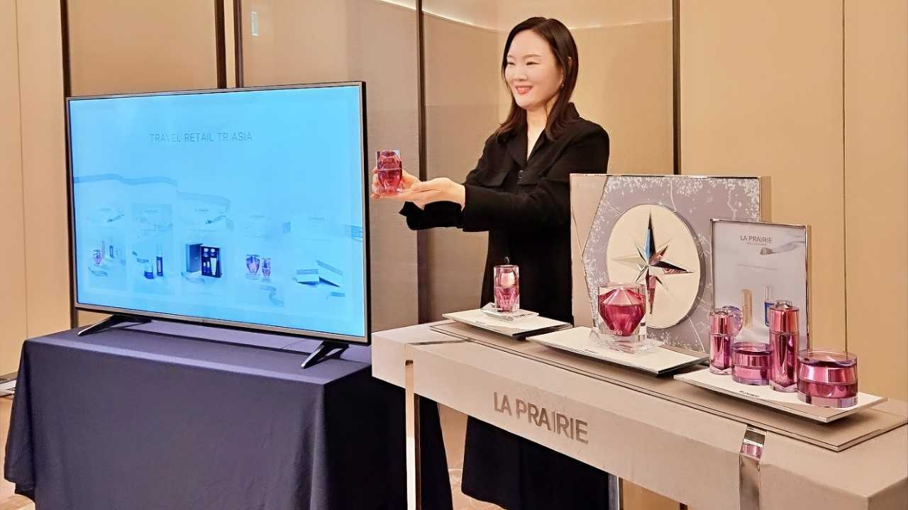 지난 28일 서울 신세계면세점 명동점 VIP라운지에서 라프레리 뷰티 클래스가 진행됐다. [신세계면세점 제공]