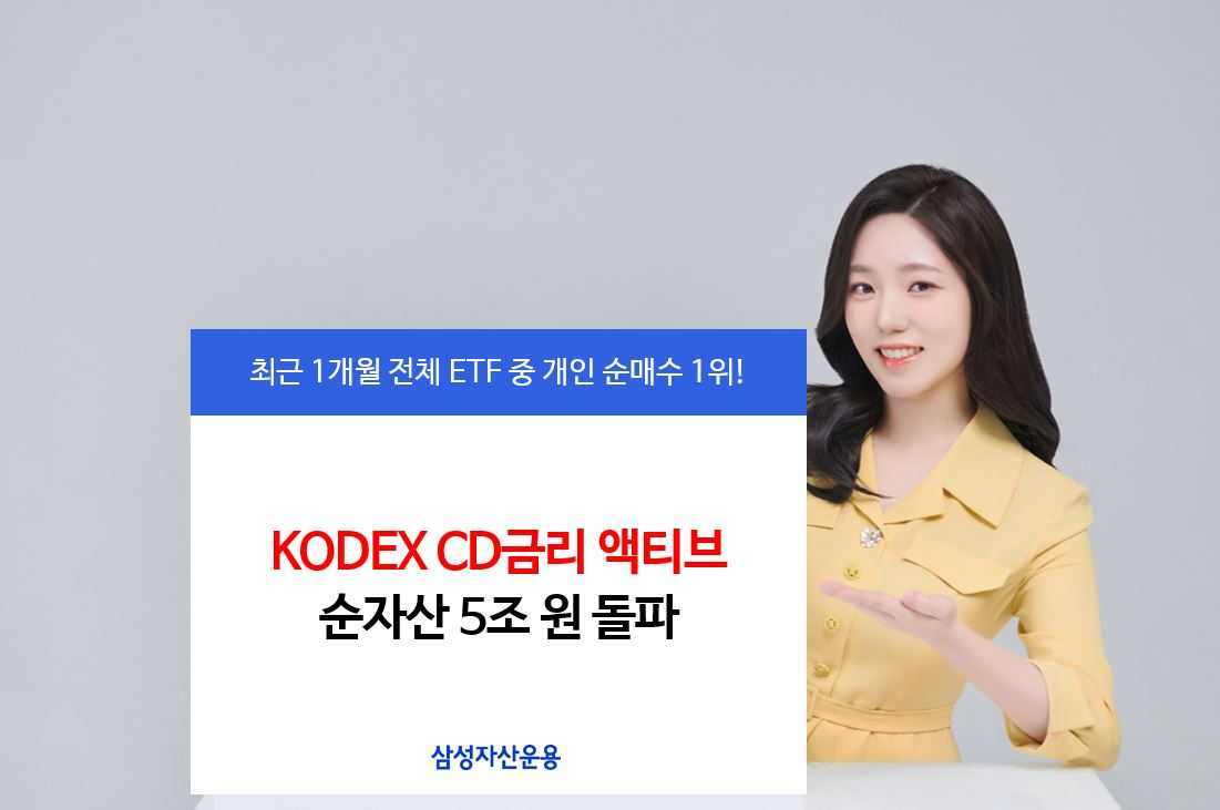 KODEX CD금리액티브, 순자산 5조 원 돌파…“역대 최단기간” [투자360]