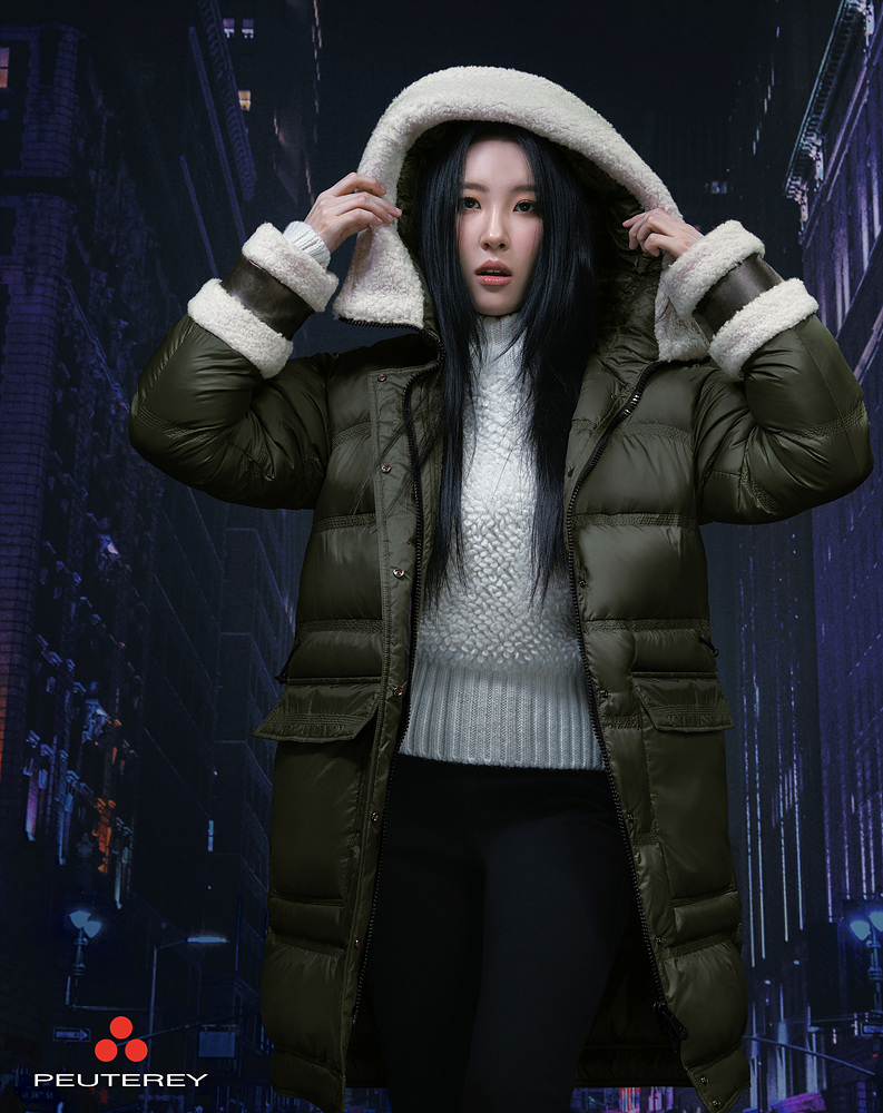 선미 롱패딩 스타일링 [페트레이(Peuterey) 제공]