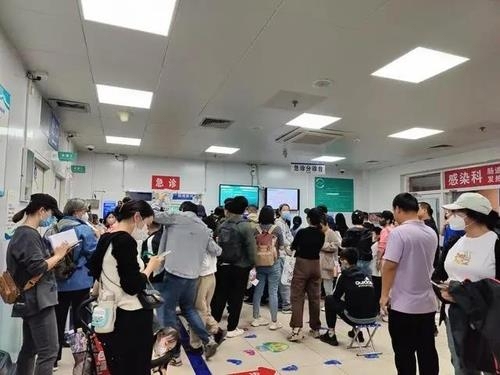 중국 베이징 어린이 병원. [신경보 갈무리]