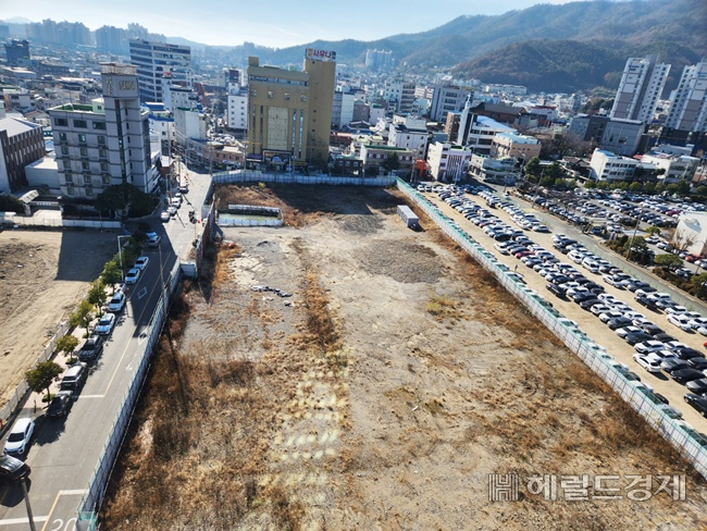 12월 5일 촬영한 순천시 신청사 부지. /박대성 기자.