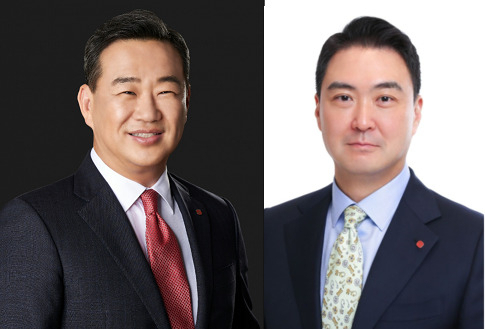 김상현(왼쪽부터) 롯데쇼핑 부회장, 강성현 롯데마트 대표이삼 겸 롯데슈퍼 대표이사. [헤럴드DB]