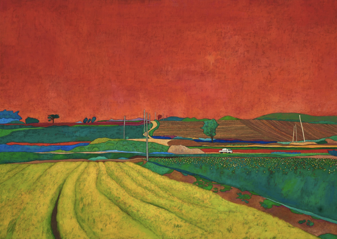 정일모, 고창 10-알음다운 나의 길, 90.9ⅹ65.1cm, opaque color on canvas, 2023 [갤러리단정 제공]