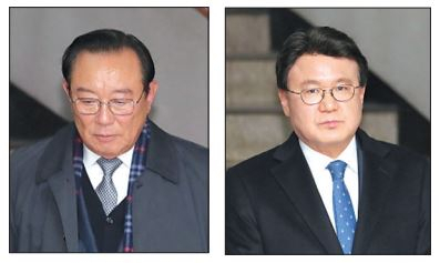 송철호(왼쪽) 전 울산시장과 황운하 더불어민주당 의원 [연합]