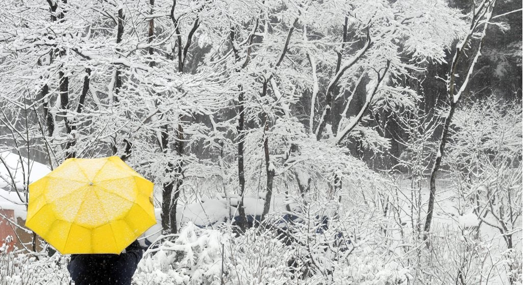 오는 11일 강원 산지에 눈이 내릴 수 있을 것으로 기상청이 예보했다. [연합]