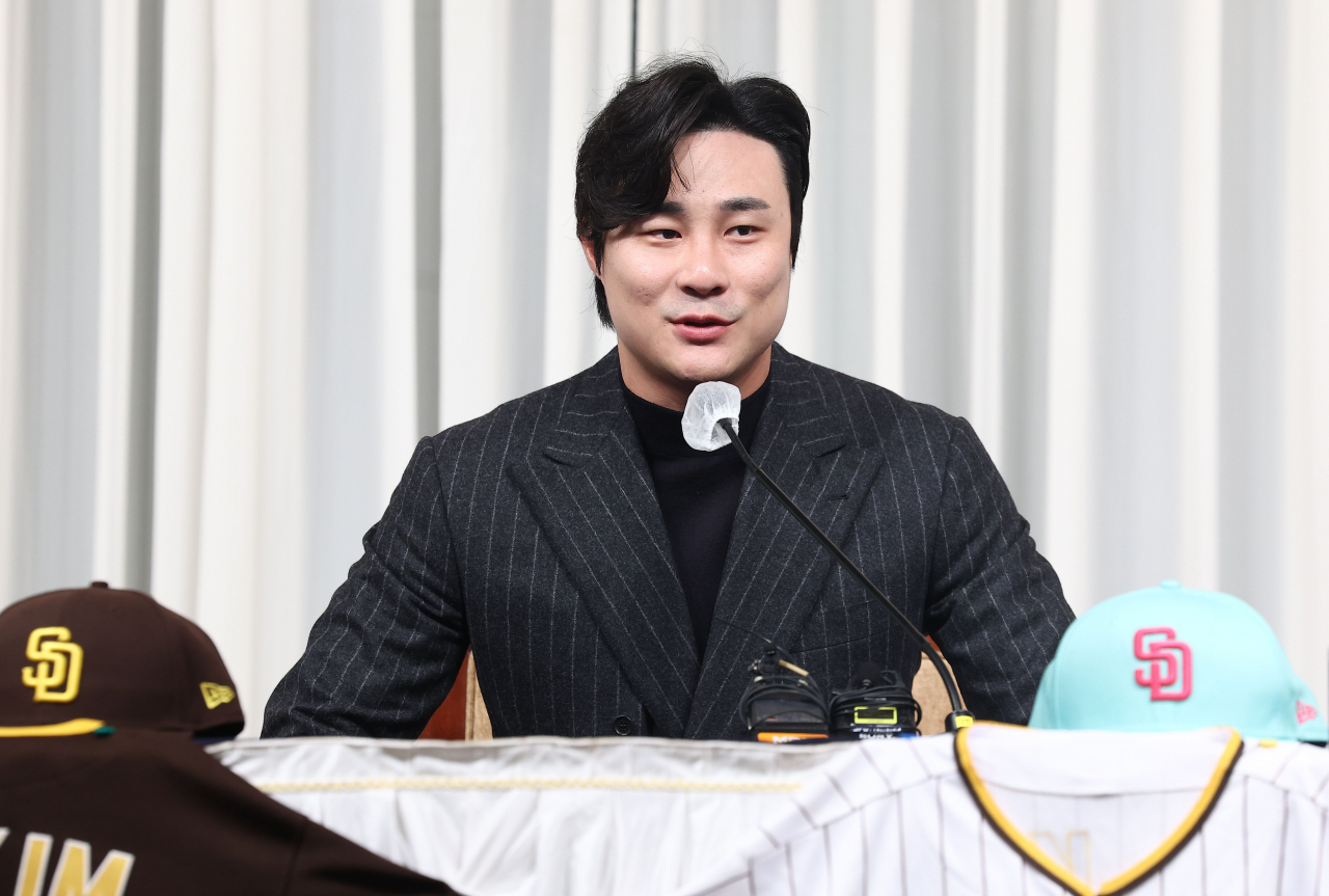 미국프로야구 메이저리그에서 골든 글러브를 수상한 김하성. 연합뉴스