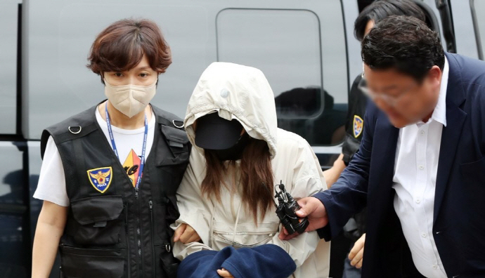 영장실질심사 출석하는 광주 영아 유기 친모[연합]